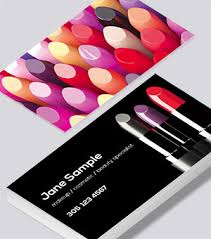 makeup business card modern design