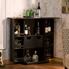 The silver hardware comes into a beautiful contrast with the dark wood. Black Red Dry Bar Storage Folding Server Wine Rack Wooden Liquor Cabinet Fold Up