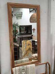 Wood Frame With Mirror Natural La Imports
