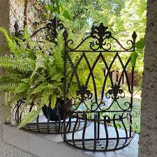 Wall Planter Antique Black Metal