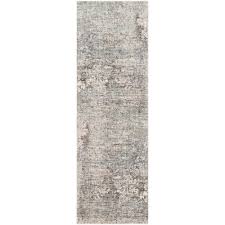 decor 140 congressional grey 3 ft 3 in x 10 ft abstract runner rug