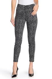 William Rast Sculpted Leopard Print High Rise Ankle Jeans Hautelook