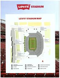 san francisco 49ers levi s stadium map