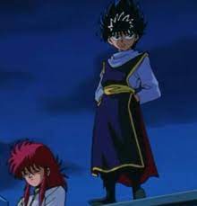 Headcanon that Kurama gave this outfit to Hiei to wear to the Dark  Tournament and had to hem the daylights out of it so it would fit. :  r/YuYuHakusho