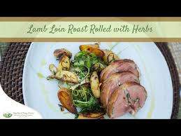 lamb loin roast rolled with herbs