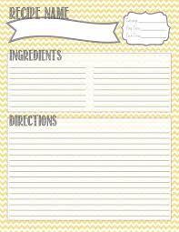 Recipe Template 8 5 X 11 Magdalene Project Org