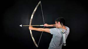 make a bow and sharp arrows primitive