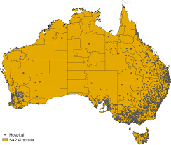 travel times to hospitals in australia
