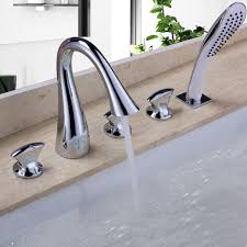 Roman Tub Filler With Hand Shower