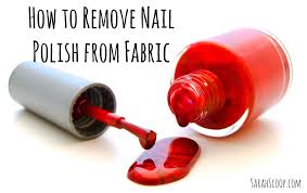 remove nail polish from fabric