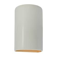 Ceramic Small Cylinder Wall Sconce