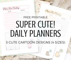 cute daily planners