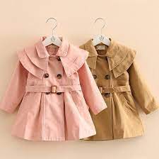 Fashion Infant Kids Girls Trench Coat