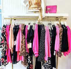 Wall Mounted Gold Clothing Rack