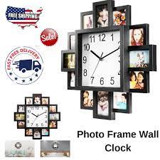 Wall Clock Photo Frame Picture Collage
