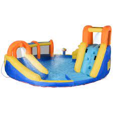 Outsunny 5 In 1 Inflatable Water Slide