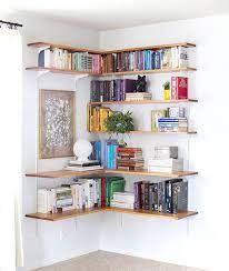 Clever Ways In Which A Corner Bookshelf