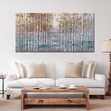 Aspen Canvas Wall Art 32 64 Inch Birch