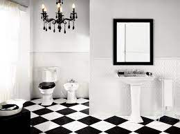 Black And White Color Bathroom Design