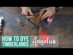 How To Suede Dye Timberlands Angelus Suede Dye Youtube