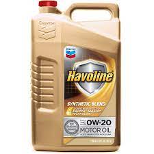 havoline synthetic blend 0w 20 motor