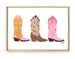 cowboy boot wall art