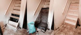 Wet Rot Treatment To A Staircase