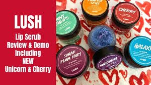 lush lip scrub review demo including