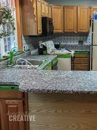 how to update kitchen counters without