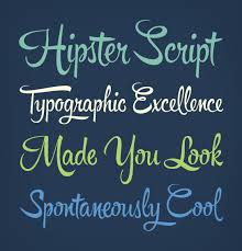 Hipster Script Font Of The Week