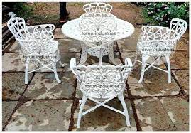 Cast Iron Garden Table Chair Set