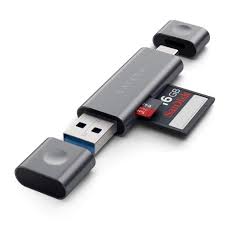 It accommodates sd and microsd cards, and it fits into any standard usb port. Type C Usb 3 0 Micro Sd Card Reader Satechi