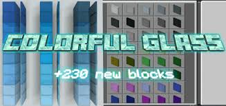 Colorful Glass Minecraft Addon