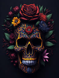 day of the dead skull wallpapers