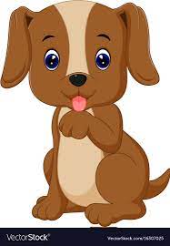 cute dog cartoon royalty free vector