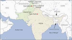 *india pakistan map showing location of india and pakistan, india pakistan borders, areas and boundary maps of india pakistan. Two Indian Officials Go Missing In Pakistan Voice Of America English