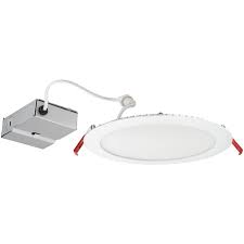 Lithonia Lighting Wafer Integrated Led 100 Watt Equivalent Matte White Round Dimmable Canless Recessed Downlight In The Recessed Downlights Department At Lowes Com