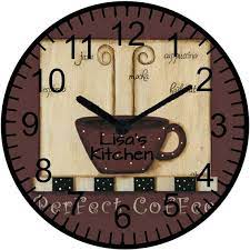 9 Personalized Coffee Wall Clock