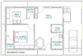 House Plans 2bhk House Plan