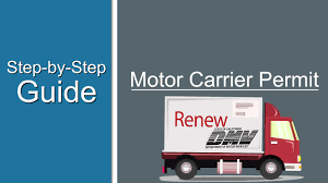 motor carrier permit step by step