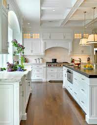 75 beautiful white kitchen wood floor