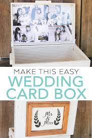rustic diy wedding card box