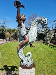 Seahorse Bronze Garden Sculptures