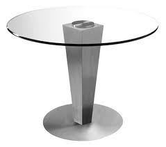 julia 42 inch glass round dining table