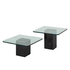 vintage square coffee tables with glass