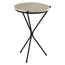 Side Table With Black Tripod Base
