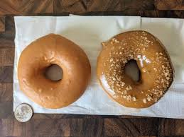 Calorie values in krispy kreme cake donuts & cinnamon twist. Review Krispy Kreme Caramel Glazed Donut And Salted Double Caramel Crunch Donut Brand Eating