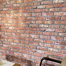 Dundee Deco Red Orange Faux Brick