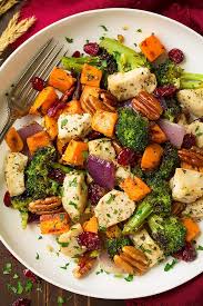 I ate a whole pan of this stuff and i'm not a big veggie lover! Chicken Broccoli And Sweet Potato Sheet Pan Dinner Cooking Classy