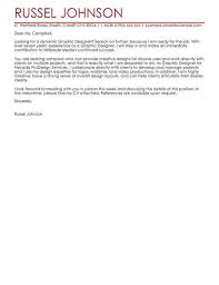 Graphic Designer Cover Letter Template Cover Letter Templates